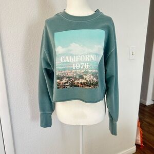 Colsie California 1976 Graphic Sweater - Teal